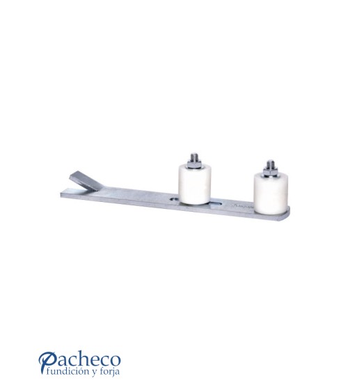 Guía inferior encarcelar doble para puerta corredera colgada