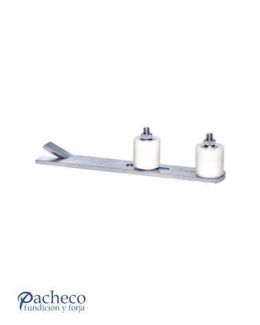 Guía inferior encarcelar doble para puerta corredera colgada