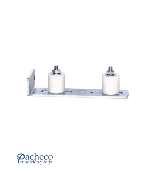 Guía inferior atornillar doble para puerta corredera colgada