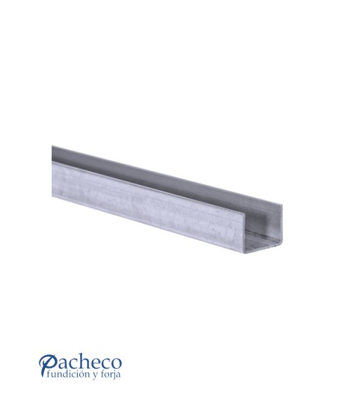 Raíl inferior U-70 para puerta corredera colgada