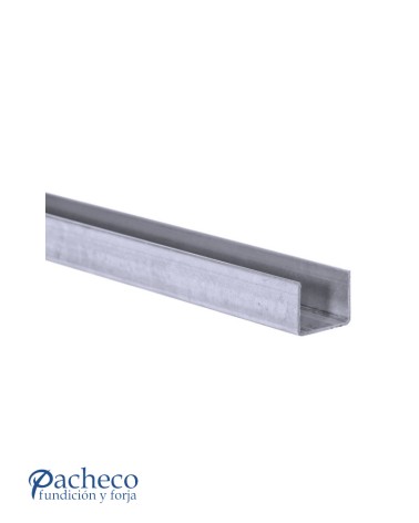 Raíl inferior U-70 para puerta corredera colgada