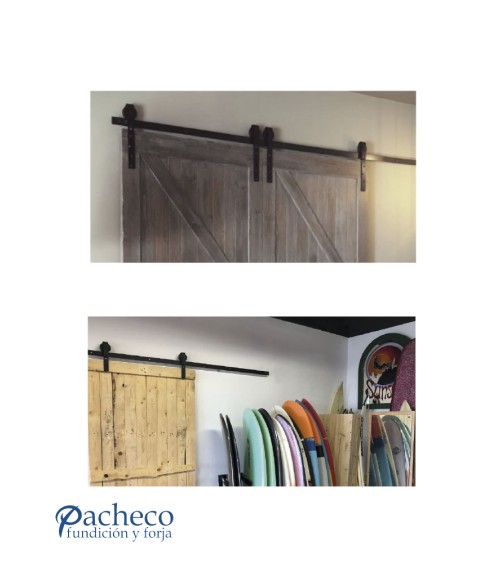 Kits herrajes granero - Polea nylon Acabado Blanco Kits herrajes granero - Polea nylon Acabado Blanco