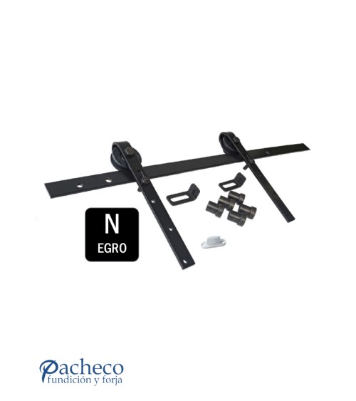 Kits herrajes granero - Acabado Negro