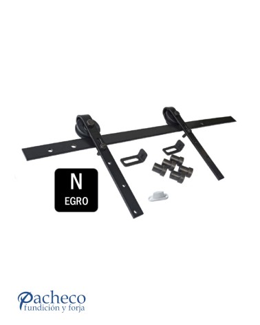 Kits herrajes granero - Acabado Negro