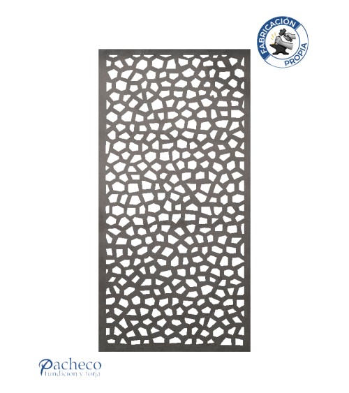 Celosía de hierro patrón mosaico trecandis para cerramientos y separación de ambientes