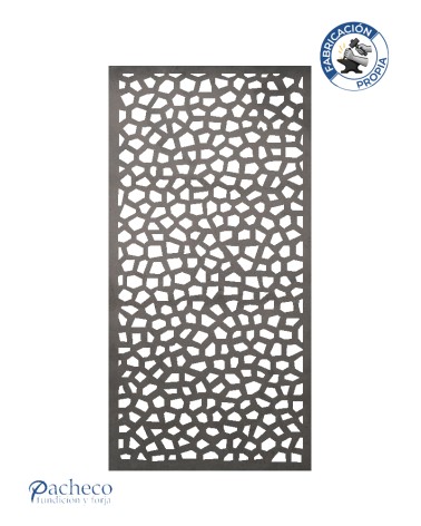 Celosía de hierro patrón mosaico trecandis para cerramientos y separación de ambientes