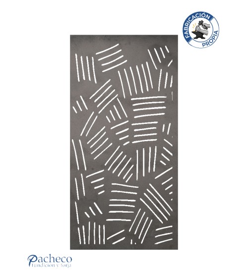 Panel de hierro calado geometría entrelazada para barandillas y divisores