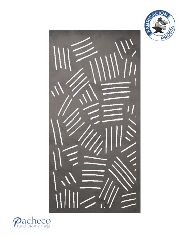 Panel de hierro calado geometría entrelazada para barandillas y divisores