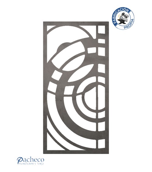 Panel de hierro calado curvas dinámicas para barandillas y separadores exteriores