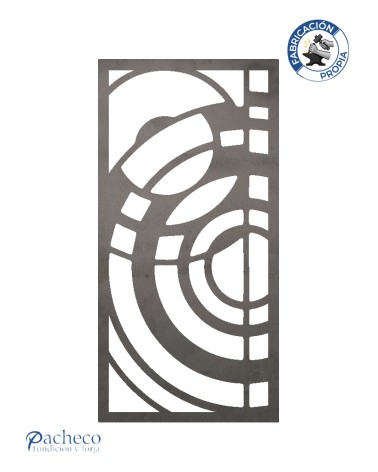 Panel de hierro calado curvas dinámicas para barandillas y separadores exteriores