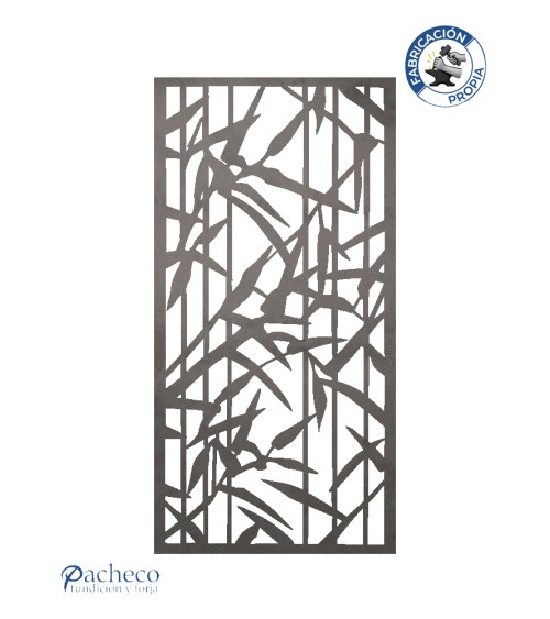 Celosía de hierro ramas entrelazadas para barandillas y cerramientos exteriores