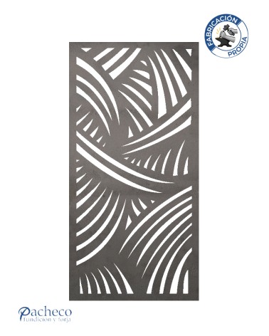 Celosía de hierro curvas superpuestas para cerramientos exteriores modernos