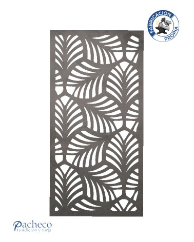 Panel decorativo de hierro hojas entrelazadas para barandillas y fachadas