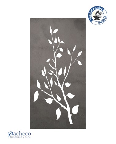 Celosía de hierro ramas estilizadas para cerramientos de jardines y fachada