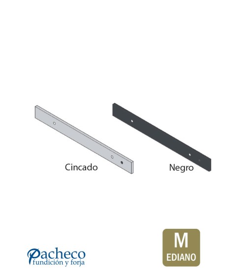 Pletina 45x8 - Para puerta rústica de granero