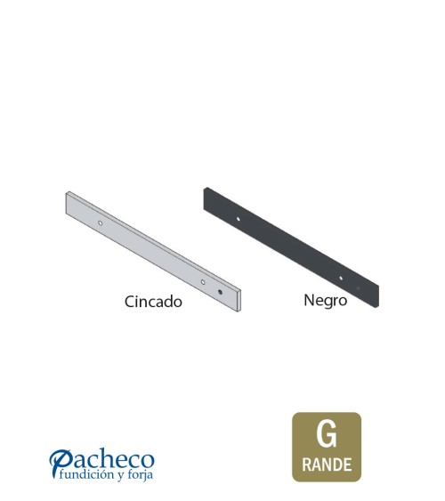 Pletina 50x10 - Para puerta rústica de granero