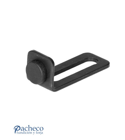 Tope rústico negro para puerta de granero