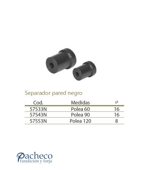 Separador para pared negro para puerta rústica de granero