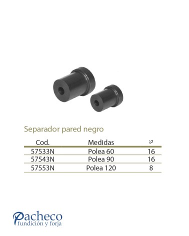 Separador para pared negro para puerta rústica de granero