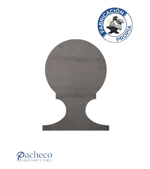 Remate de hierro bola maciza para remate de barrotes en estructuras metálicas