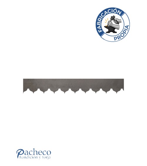 Greca de hierro punta clásica para remate de cornisas y balcones en viviendas