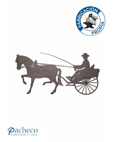 Silueta Carruaje  en Chapa de Hierro para Decoración