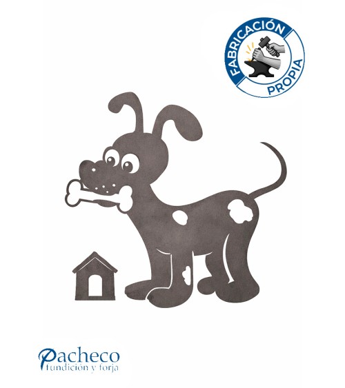 Silueta Cachorro  en Chapa de Hierro para Decoración