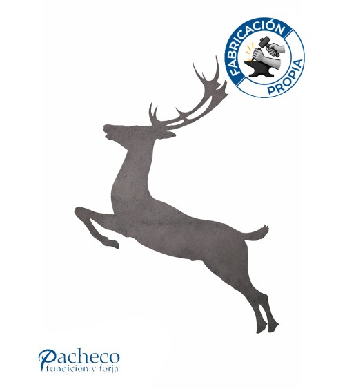 Silueta Gamo  en Chapa de Hierro para Decoración