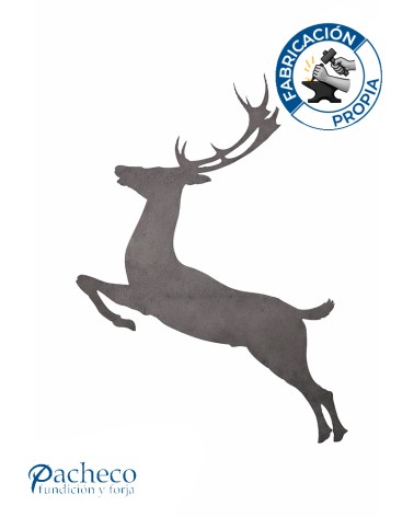 Silueta Gamo  en Chapa de Hierro para Decoración