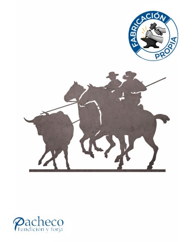 Silueta Acoso Derribo  en Chapa de Hierro para Decoración