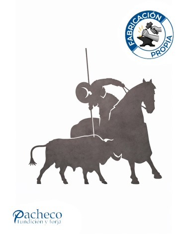 Silueta Picador  en Chapa de Hierro para Decoración