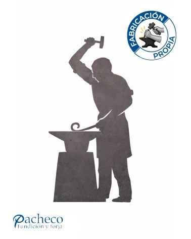 Silueta Herrero  en Chapa de Hierro para Decoración