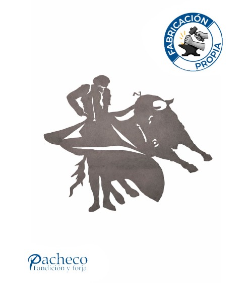 Silueta Molinete  en Chapa de Hierro para Decoración