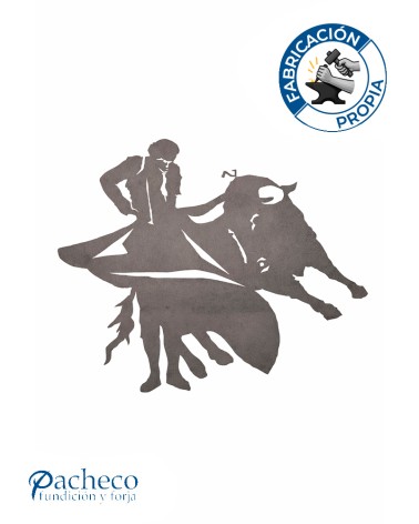 Silueta Molinete  en Chapa de Hierro para Decoración