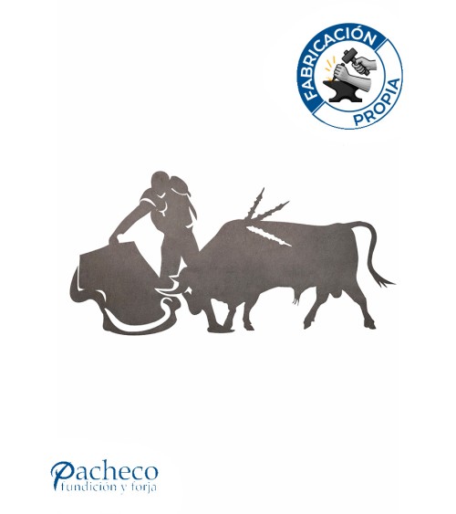 Silueta Torero Pecho  en Chapa de Hierro para Decoración