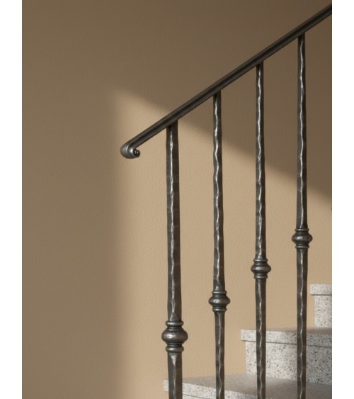 Remate para Pasamanos de Forja con Curva Cerrada Liso Media Caña 40x10 - 50x10 mm