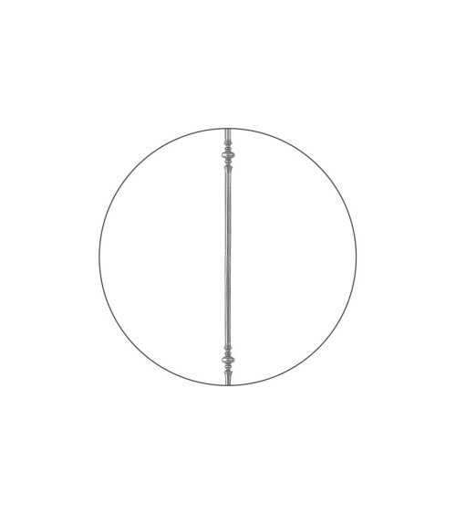 Balaustre Forjado Doble Nudo Forja Redondo 14 mm