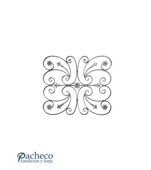 Balaustrada de Forja Ces y Adornos de Forja Pletina 16x8 mm