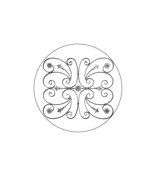 Balaustrada de Forja Ces y Adornos de Forja Pletina 16x8 mm