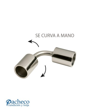 Conector giratorio de Acero Inoxidable 316 para Varillas Brillo y Satinado Redondo 12 mm