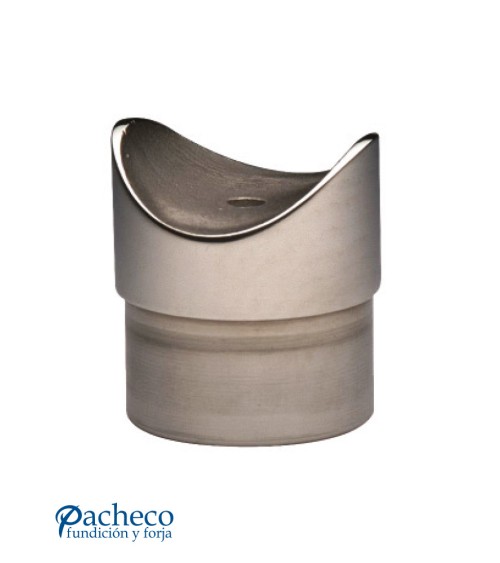 Soporte Simple de Acero Inoxidable 316 Brillo y Satinado para Poste y Pasamanos Redondo