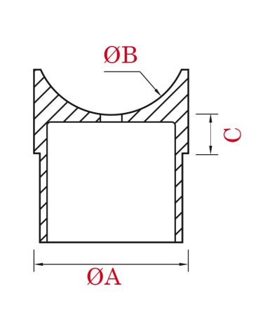 Soporte Simple de Acero Inoxidable 316 Brillo y Satinado para Poste y Pasamanos Redondo
