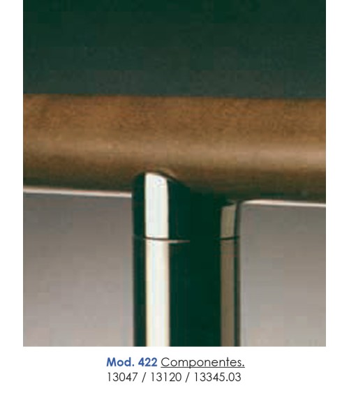 Soporte Simple de Acero Inoxidable 316 Brillo y Satinado para Poste y Pasamanos Redondo