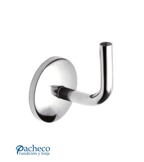 Soporte de Acero Inoxidable 316 Brillo y Satinado para Soldar Pasamanos M6 y Anclaje a Pared