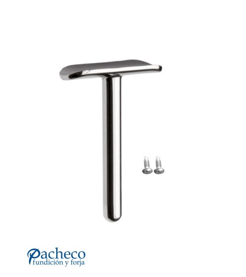 Soporte Superior Recto para Pasamanos Redondo de Acero Inoxidable 316 Brillo y Satinado