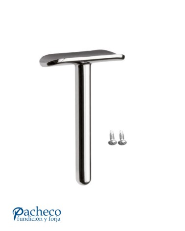 Soporte Superior Recto para Pasamanos Redondo de Acero Inoxidable 316 Brillo y Satinado