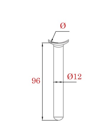 Soporte Superior Recto para Pasamanos Redondo de Acero Inoxidable 316 Brillo y Satinado