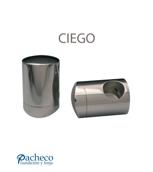 Conector de Acero Inoxidable 316 Dcha para Tubo y Varilla Redondo  12 mm Brillo y Satinado