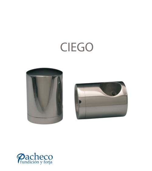 Conector Acero Inoxidable 316 Dcha para Tubo Cuadrado y Varilla Redondo  12 mm Brillo y Satinado