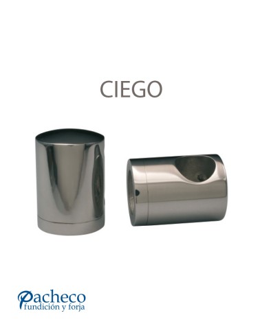 Conector Acero Inoxidable 316 Dcha para Tubo Cuadrado y Varilla Redondo  12 mm Brillo y Satinado